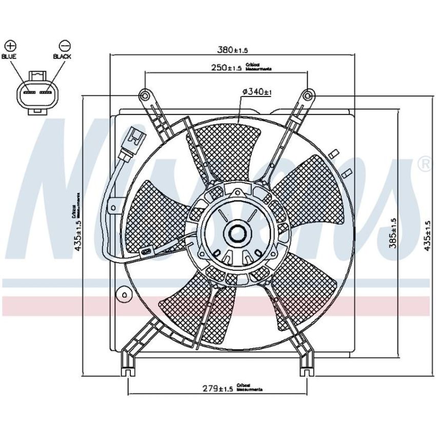 NISSENS 85241 Engine Cooling Fan Assembly