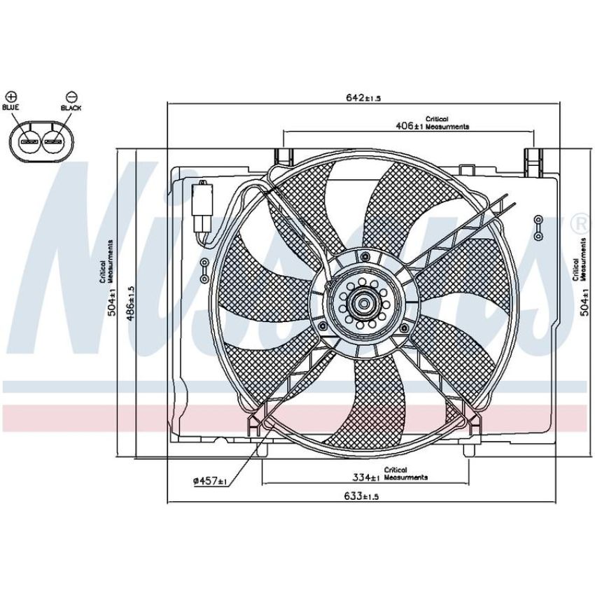NISSENS 85290 Engine Cooling Fan Assembly