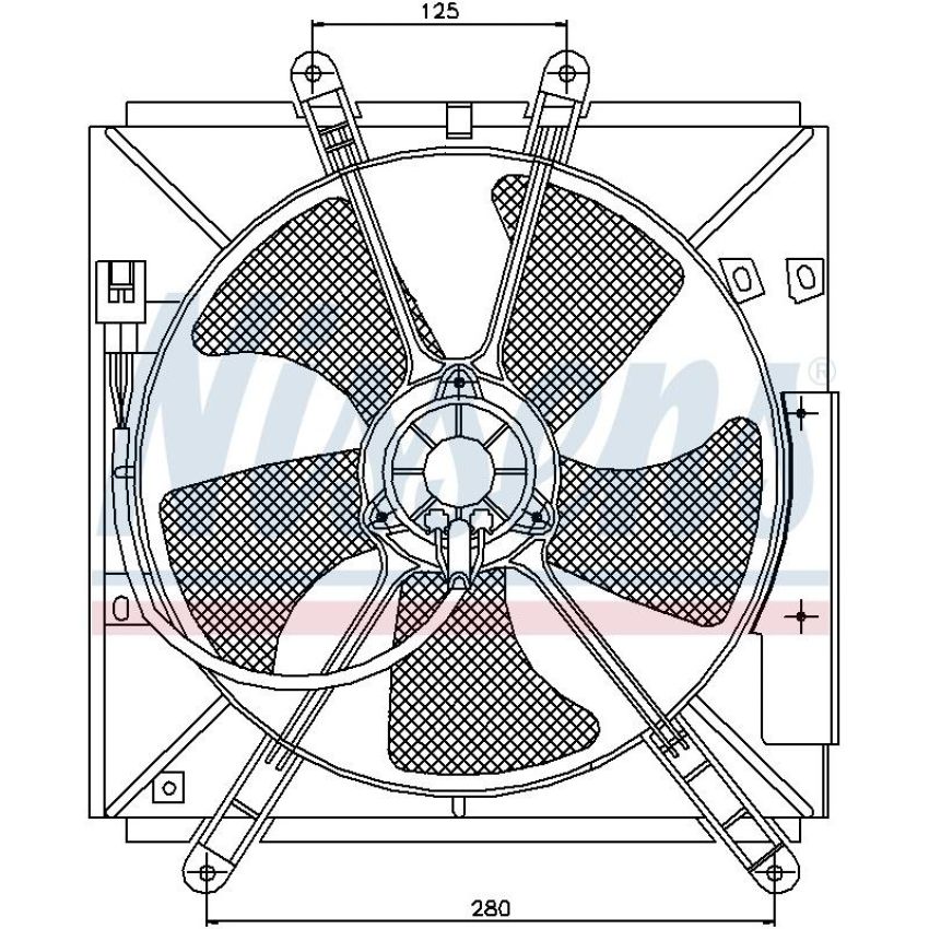 NISSENS 85330 Engine Cooling Fan Assembly