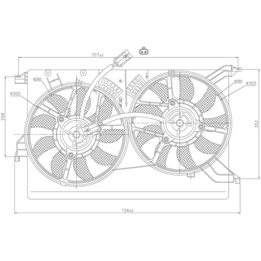 NISSENS 85523 Engine Cooling Fan Assembly