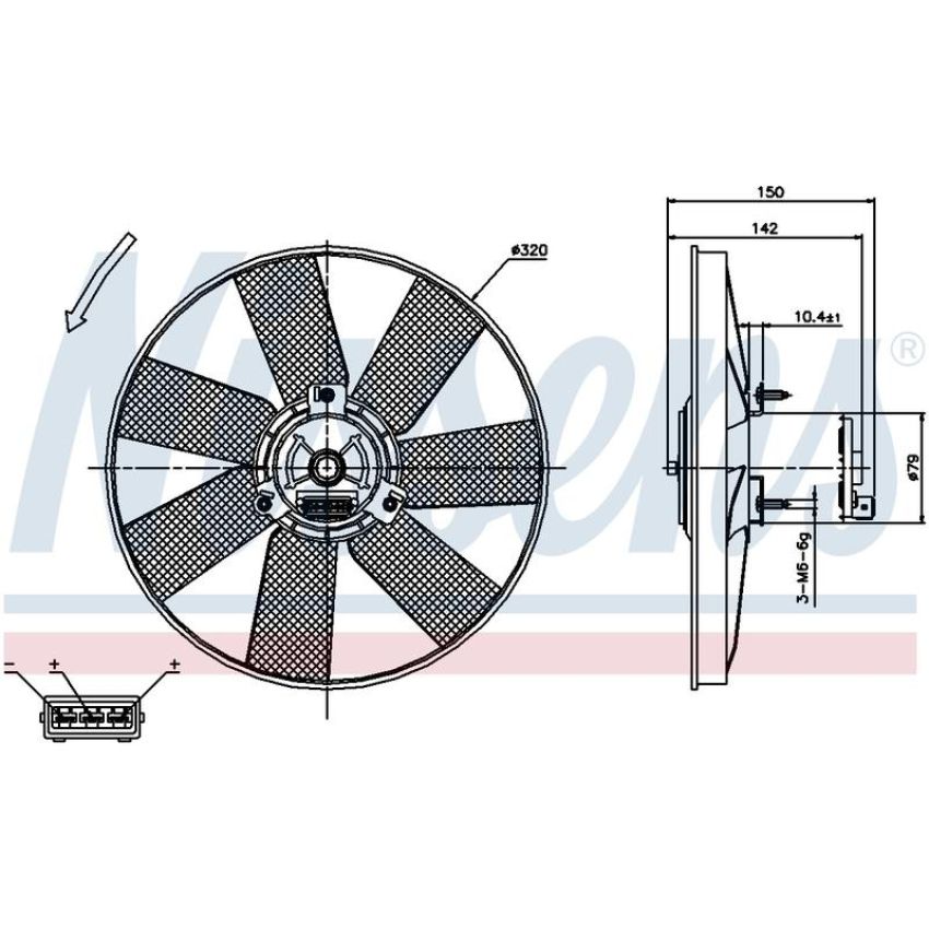 NISSENS 85538 Engine Cooling Fan