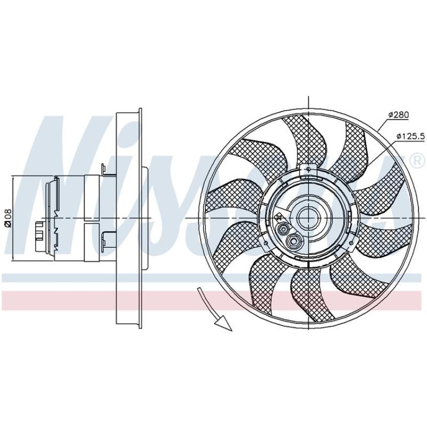 NISSENS 85619 Engine Cooling Fan