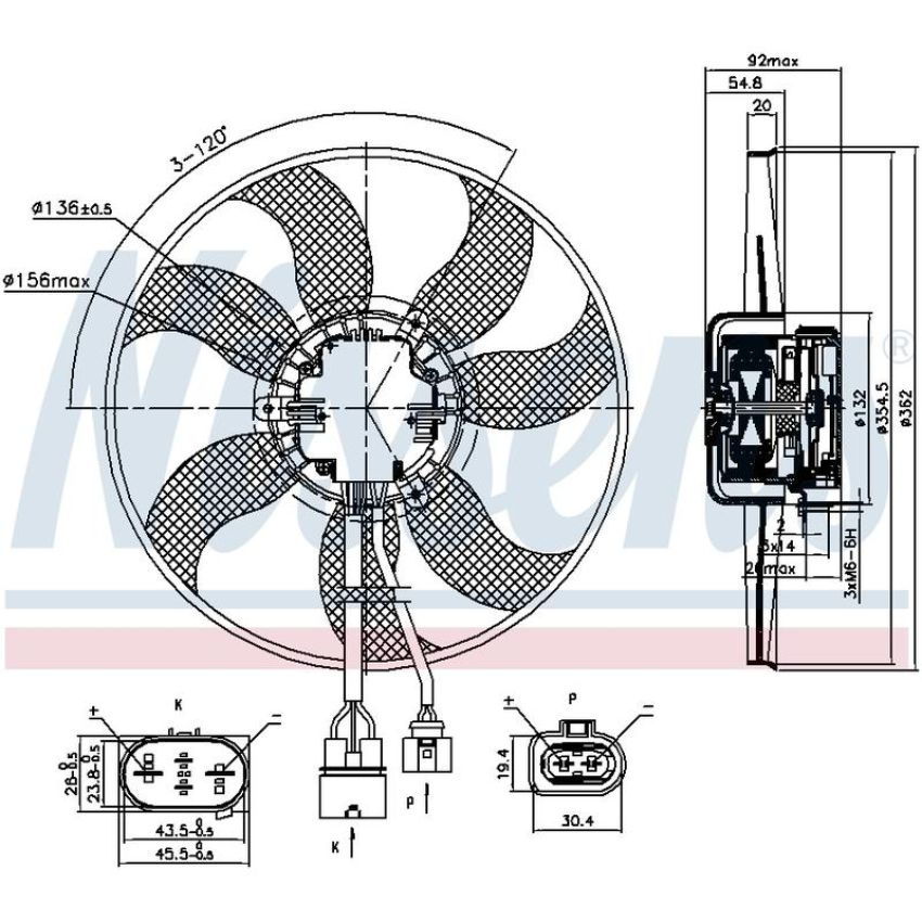 NISSENS 85678 Engine Cooling Fan