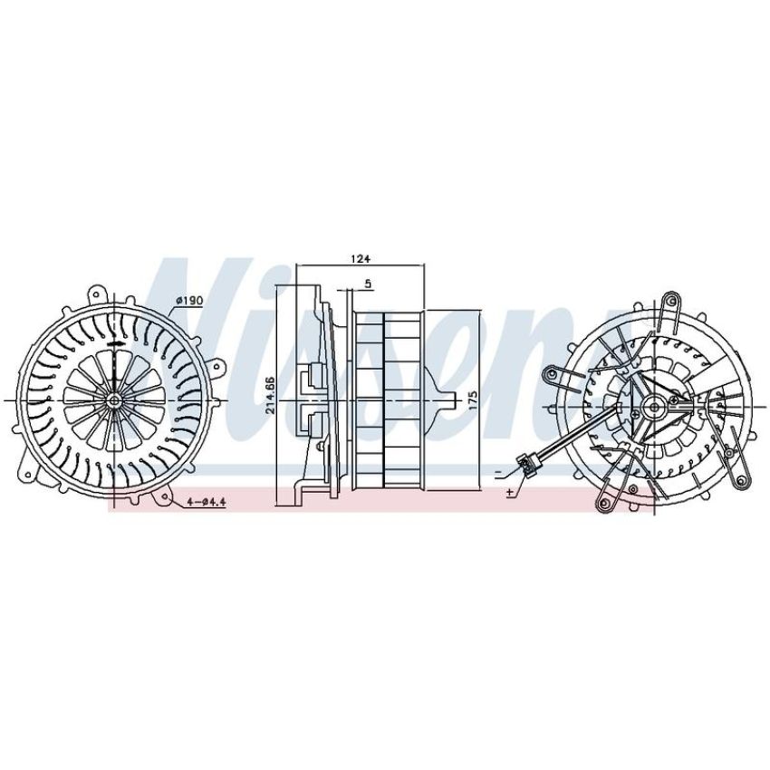 NISSENS 87217 Blower Motor Assembly