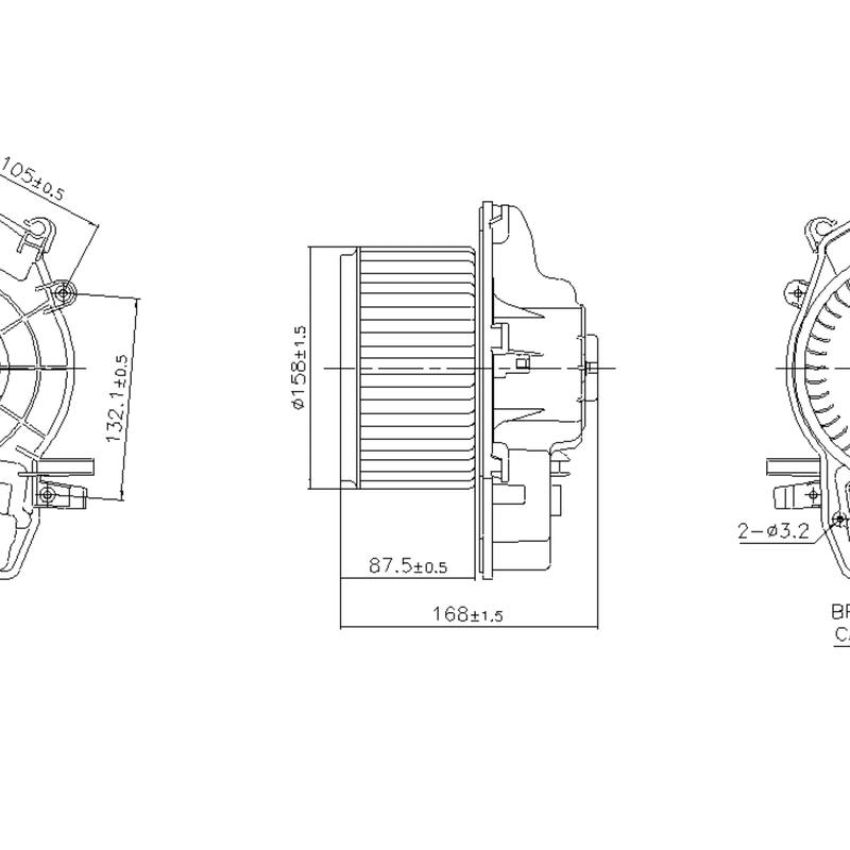NISSENS 87606 Blower Motor Assembly