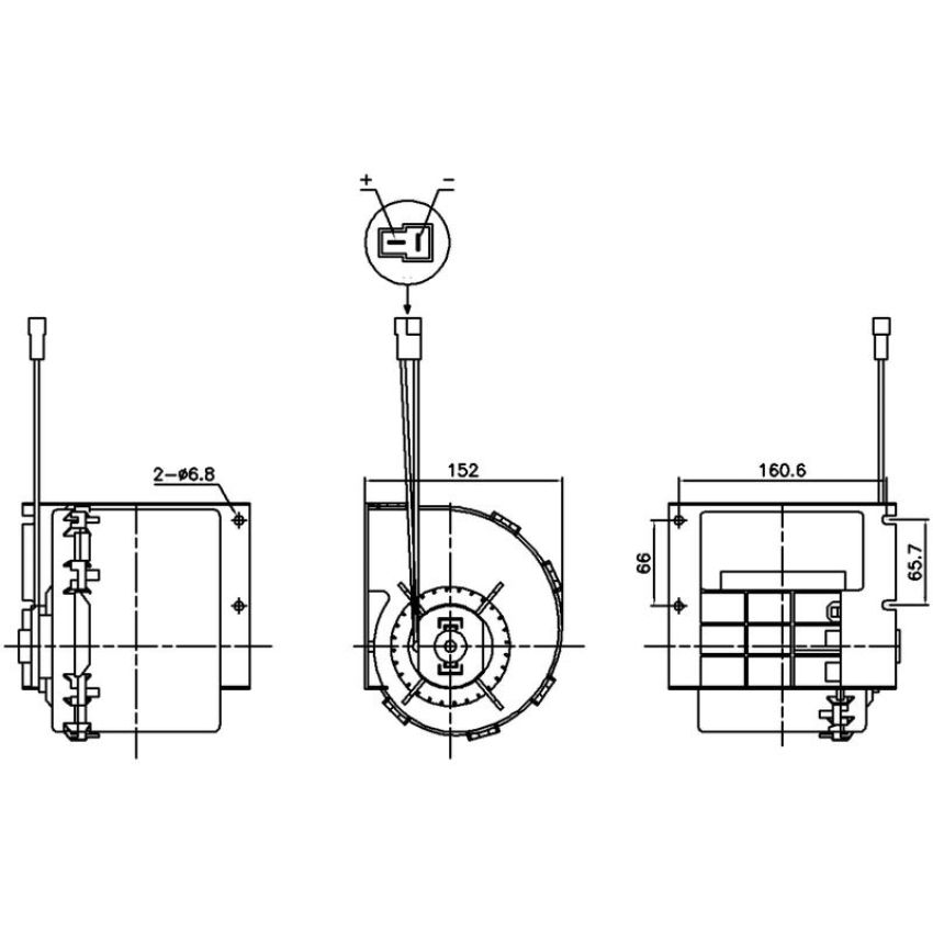 NISSENS 87613 HVAC Blower Motor Assembly