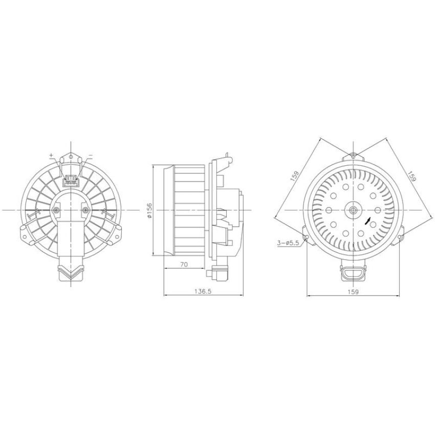 NISSENS 87787 Blower Motor Assembly
