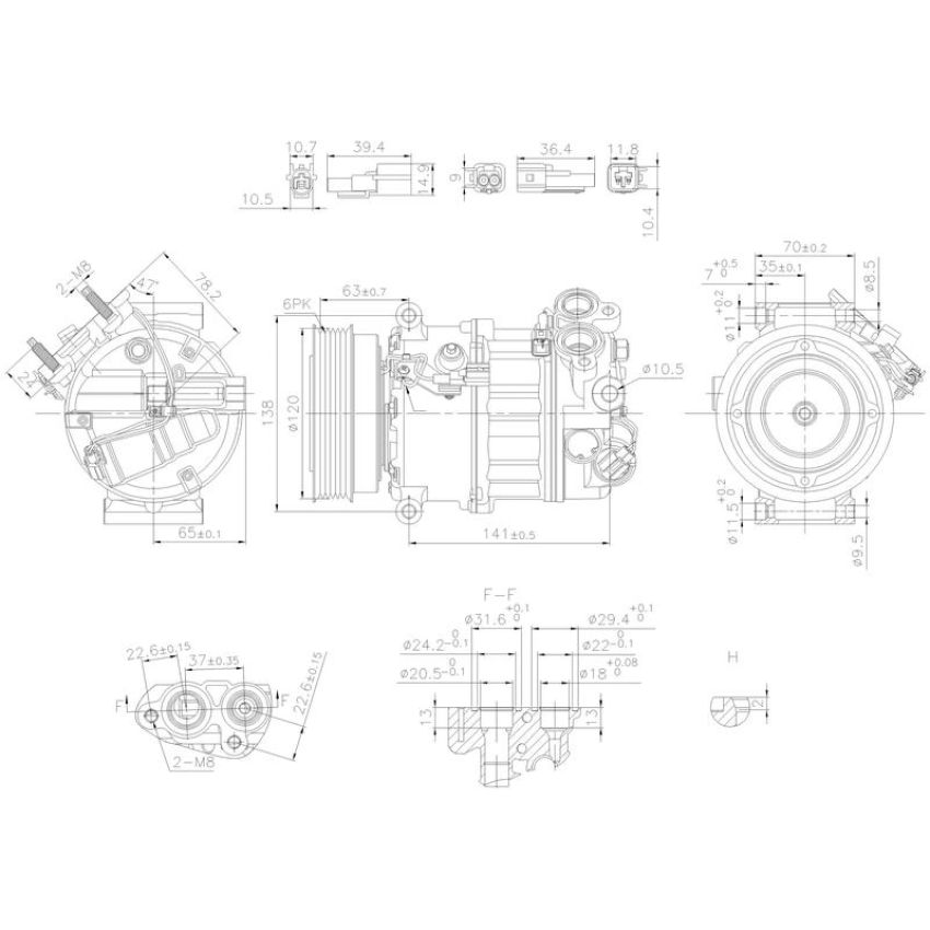 NISSENS 890593 Air Conditioning Compressor with Clutch