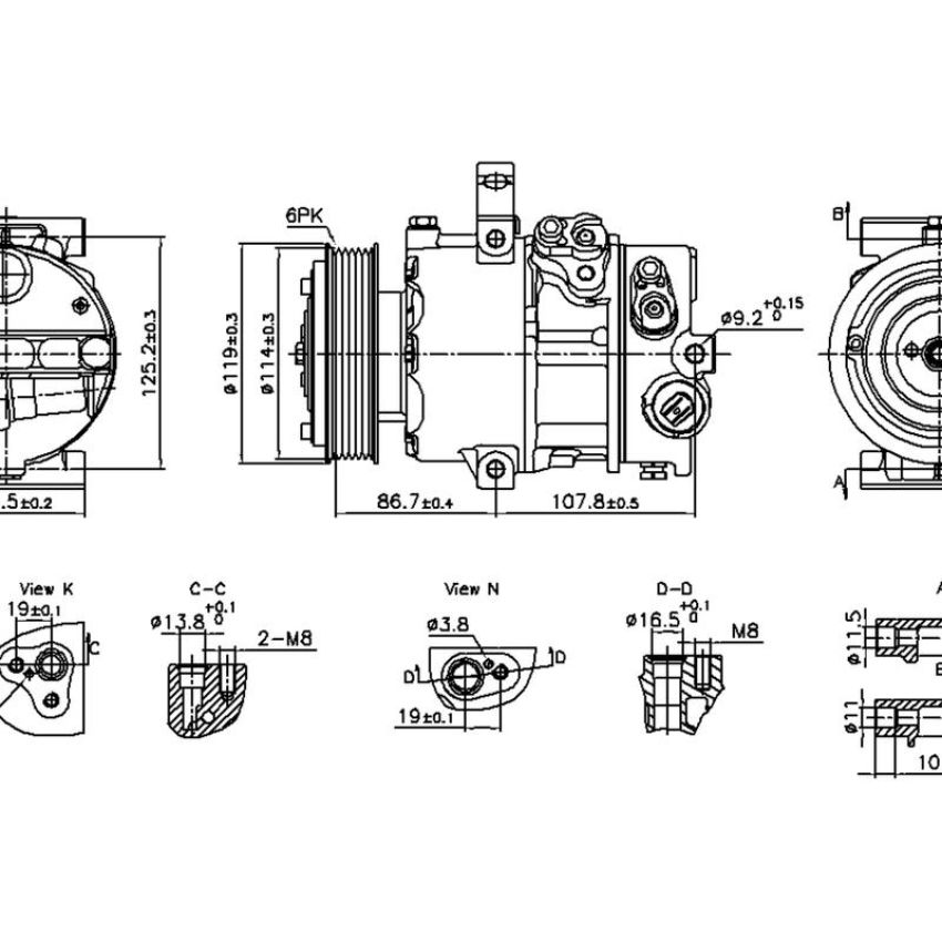 NISSENS 890751 Air Conditioning Compressor with Clutch