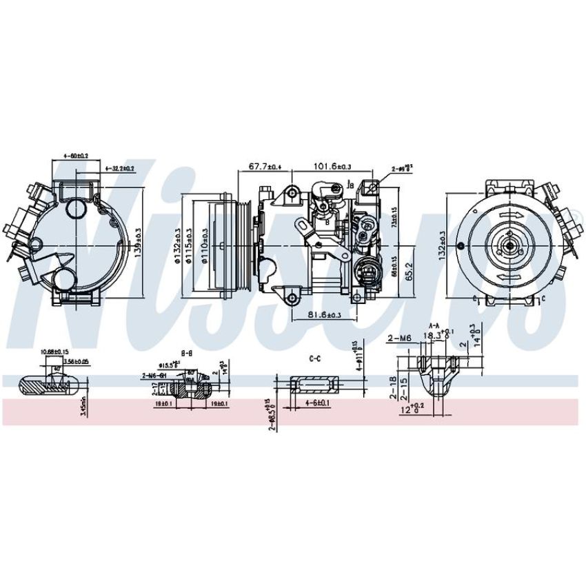 NISSENS 890808 Air Conditioning Compressor