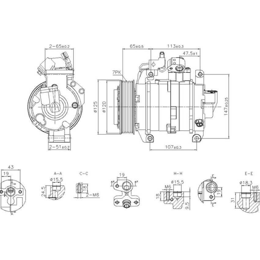 NISSENS 891044 Air Conditioning Compressor