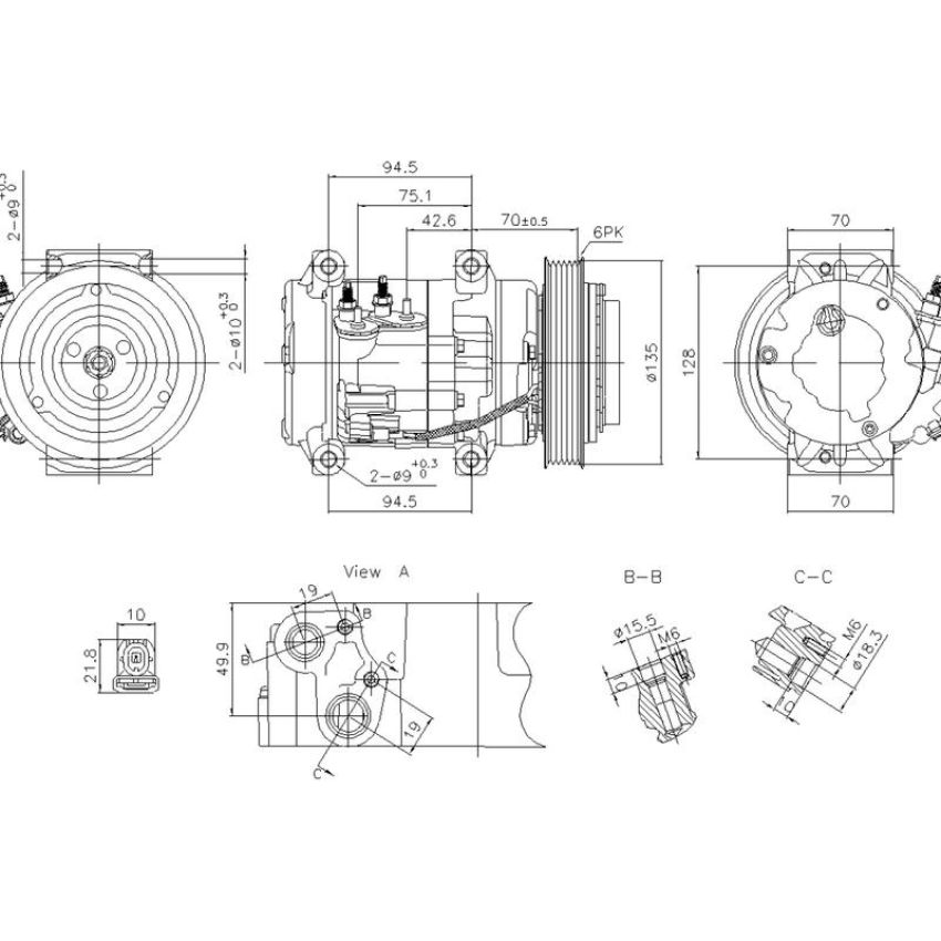 NISSENS 891052 Air Conditioning Compressor