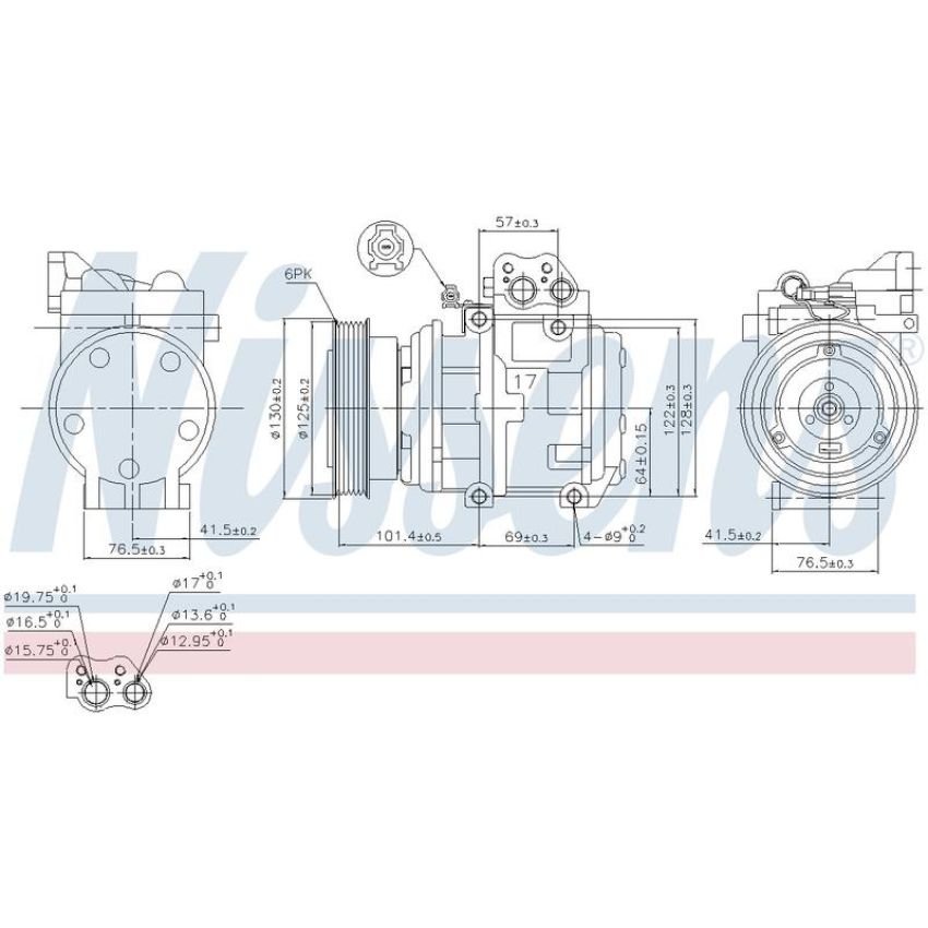 NISSENS 89153 Air Conditioning Compressor with Clutch