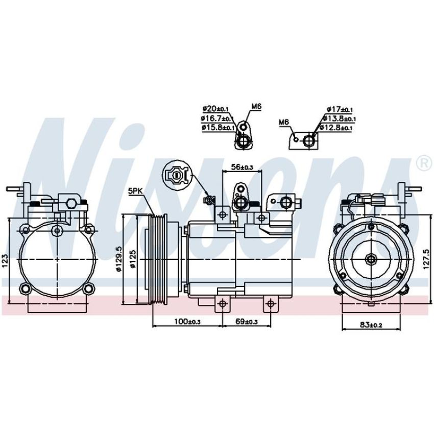 NISSENS 89276 Air Conditioning Compressor with Clutch