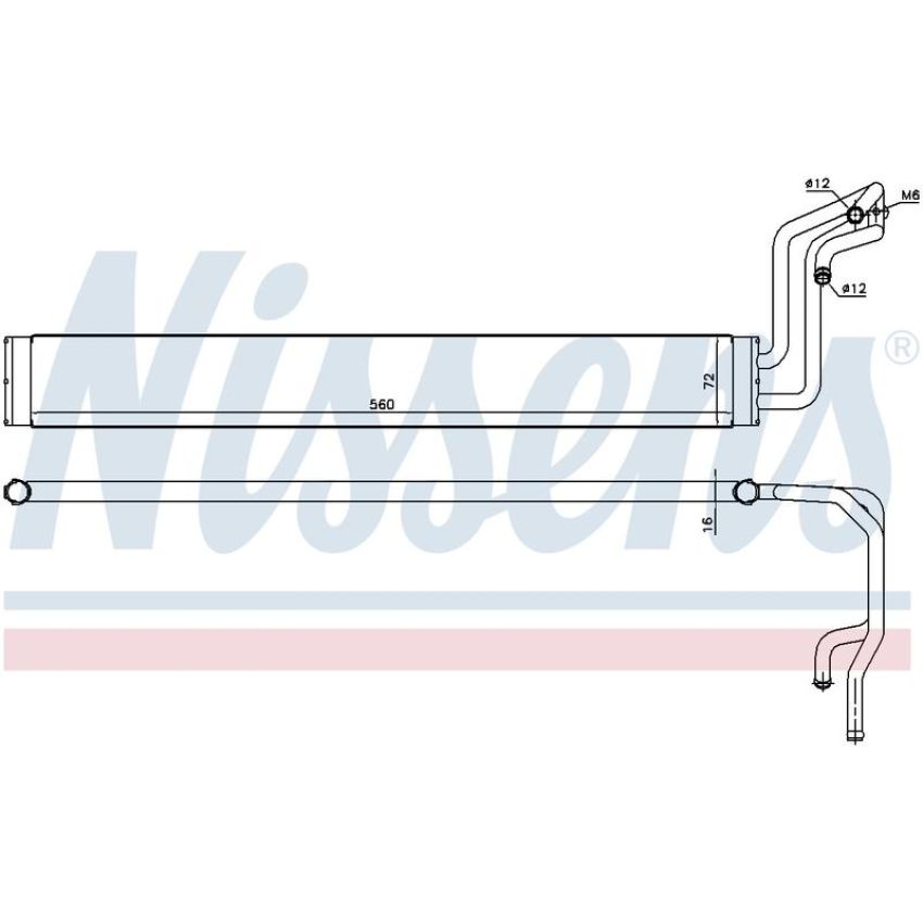 NISSENS 90633 Power Steering Oil Cooler
