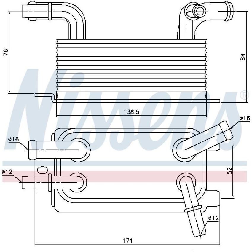 NISSENS 90642 Automatic Transmission Oil Cooler