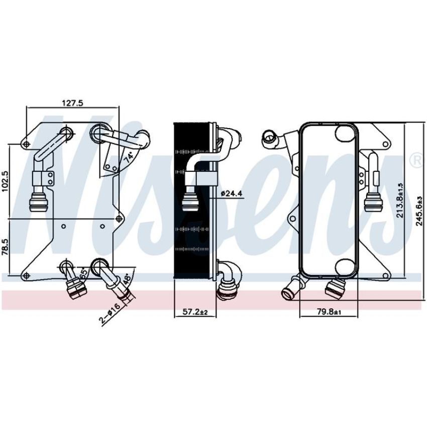 NISSENS 90894 Automatic Transmission Oil Cooler