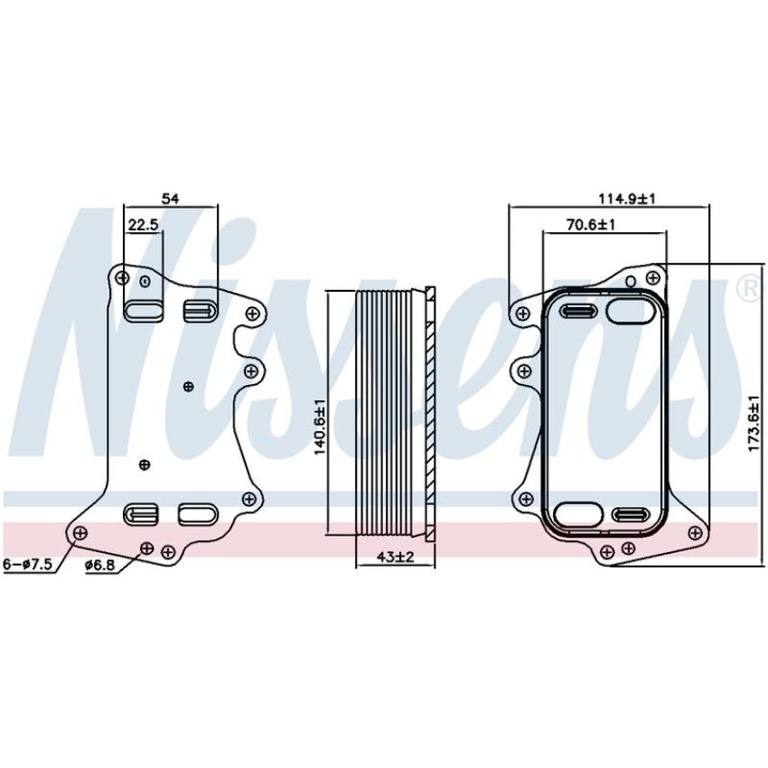 NISSENS 90903 Automatic Transmission Oil Cooler