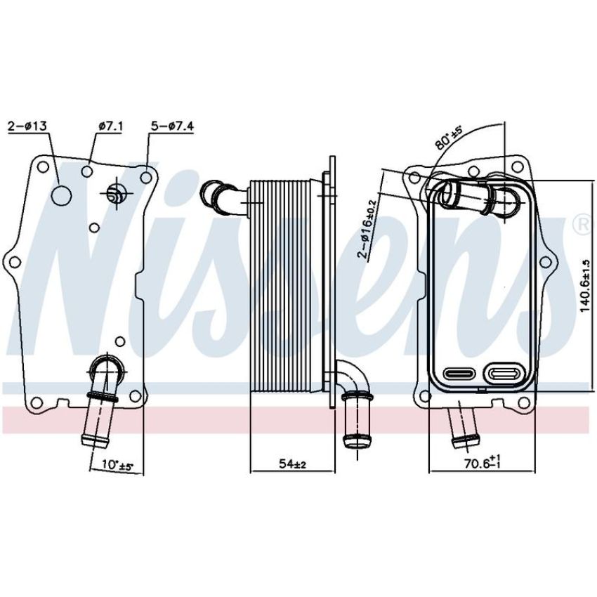 NISSENS 91104 Automatic Transmission Oil Cooler