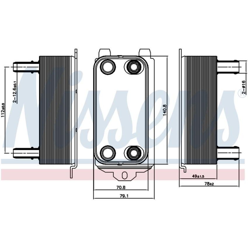 NISSENS 91116 Automatic Transmission Oil Cooler