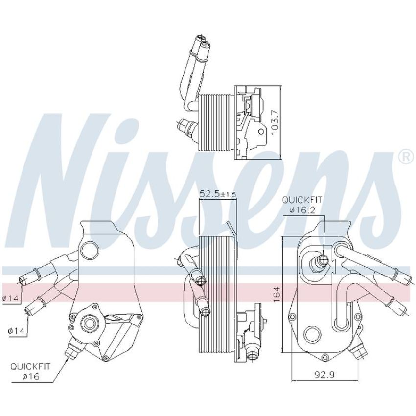 NISSENS 91224 Automatic Transmission Oil Cooler