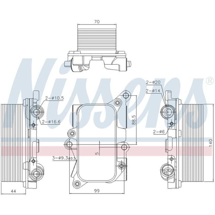 NISSENS 91226 Automatic Transmission Oil Cooler
