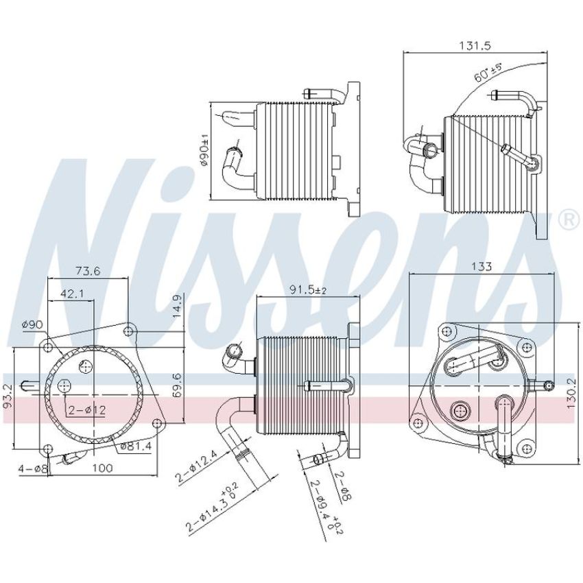 NISSENS 91293 Automatic Transmission Oil Cooler