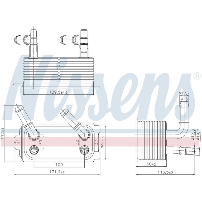 NISSENS 91300 Automatic Transmission Oil Cooler