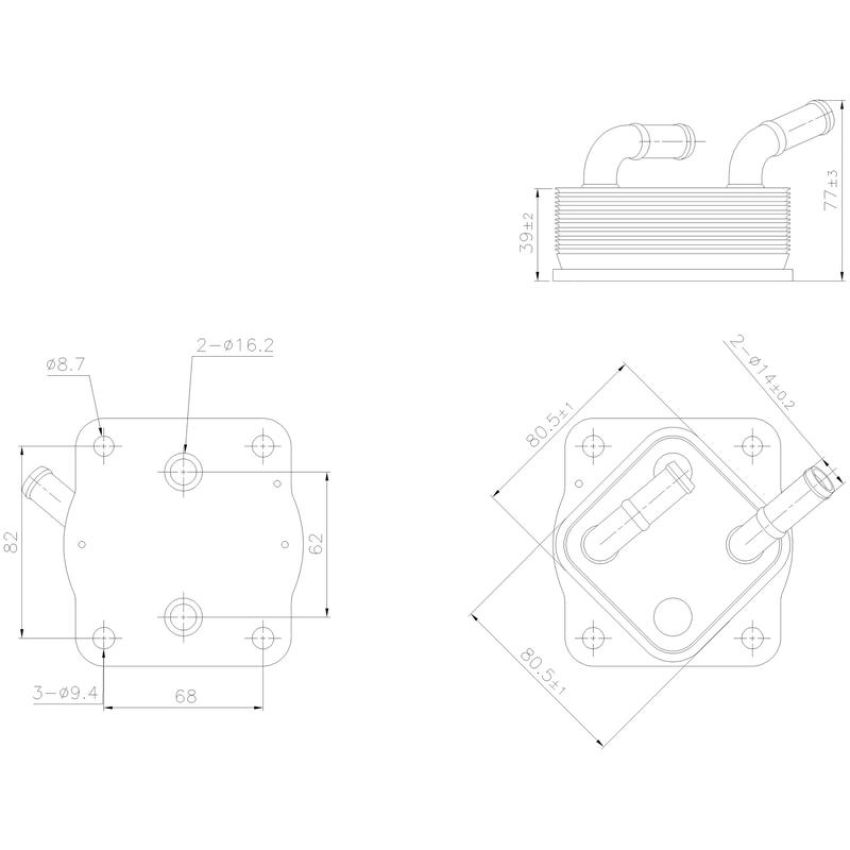 NISSENS 91378 Engine Oil Cooler