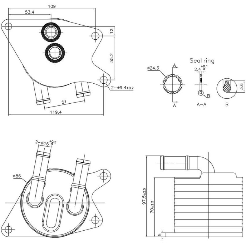 NISSENS 91398 Automatic Transmission Oil Cooler