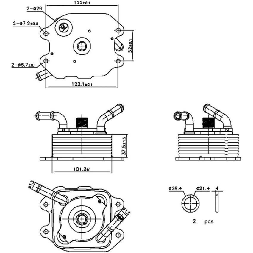 NISSENS 91440 Engine Oil Cooler