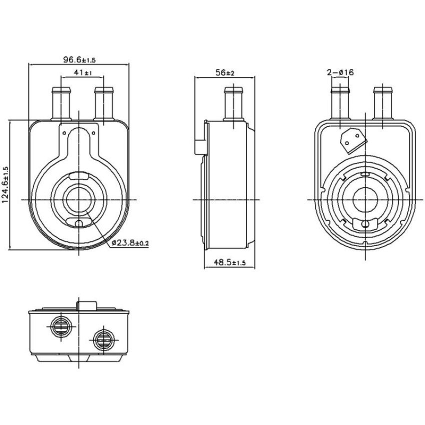NISSENS 91448 Engine Oil Cooler