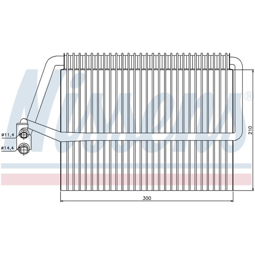 NISSENS 92162 Air Conditioning Evaporator Core