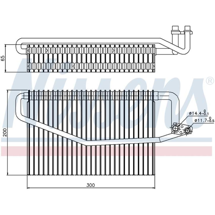 NISSENS 92173 Air Conditioning Evaporator Core