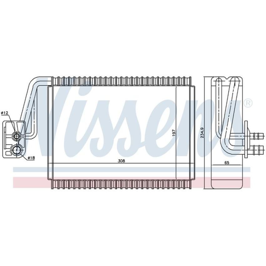 NISSENS 92174 Air Conditioning Evaporator Core