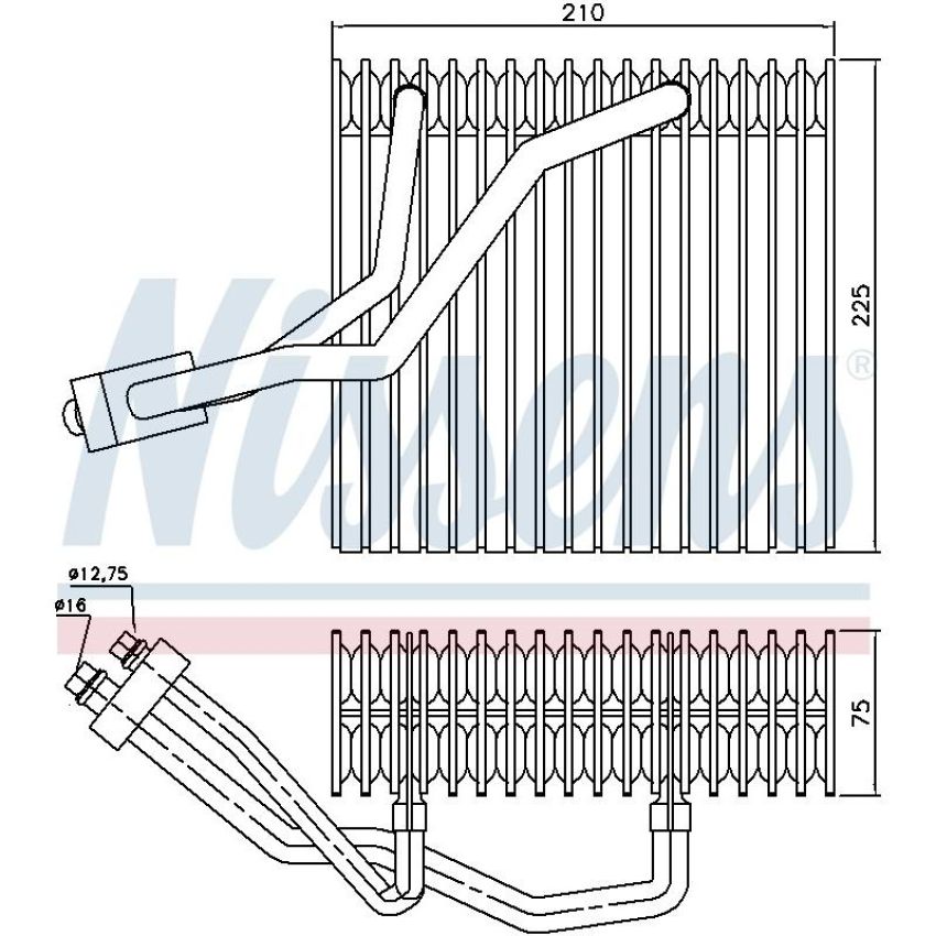 NISSENS 92176 Air Conditioning Evaporator Core