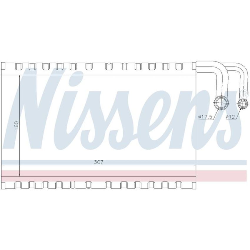 NISSENS 92235 Air Conditioning Evaporator Core