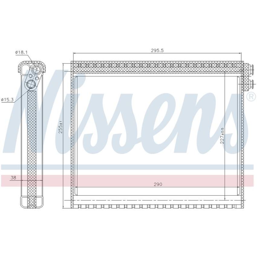 NISSENS 92341 Air Conditioning Evaporator Core
