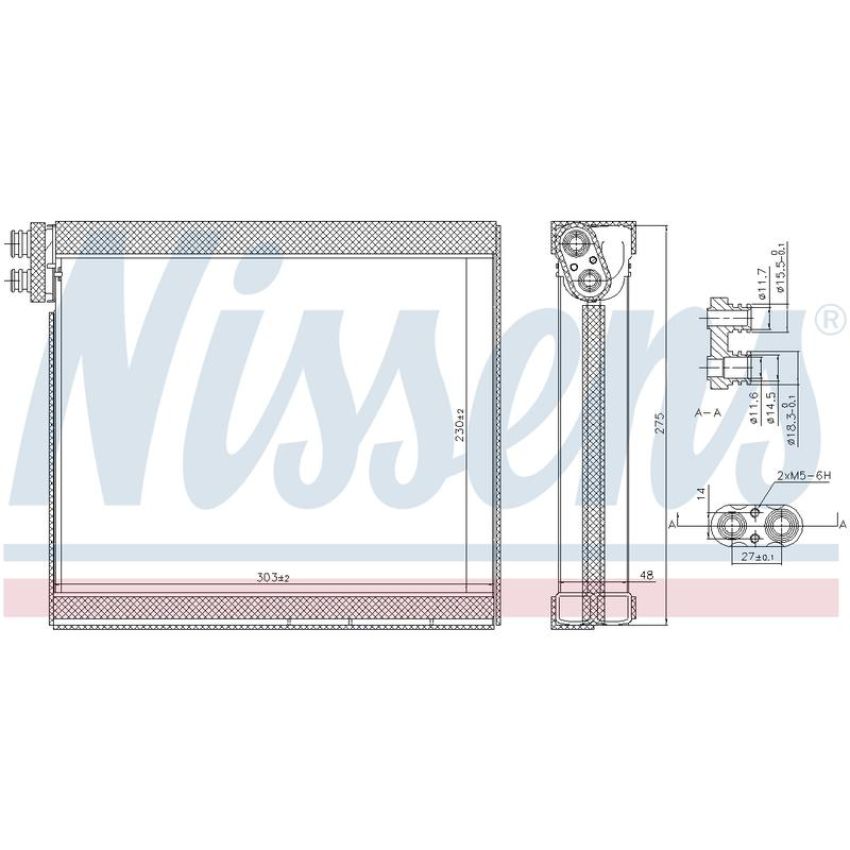 NISSENS 92365 Air Conditioning Evaporator Core