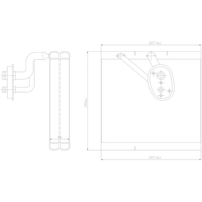 NISSENS 92388 Air Conditioning Evaporator Core