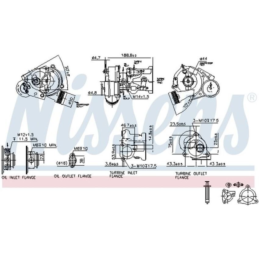 NISSENS 93021 Turbocharger