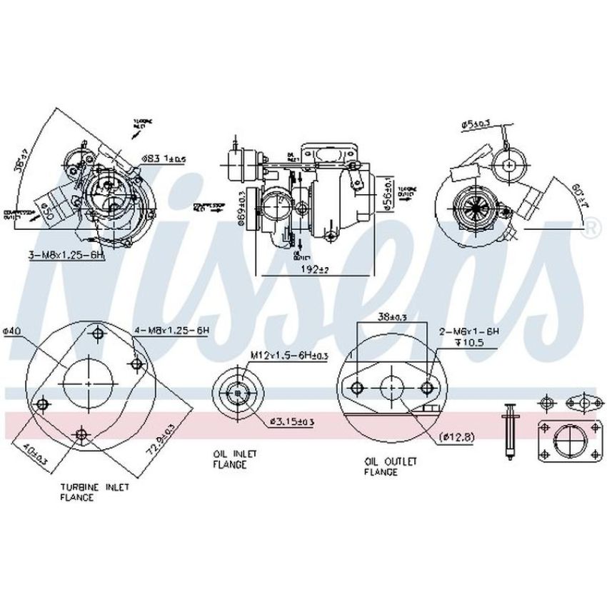 NISSENS 93040 Turbocharger