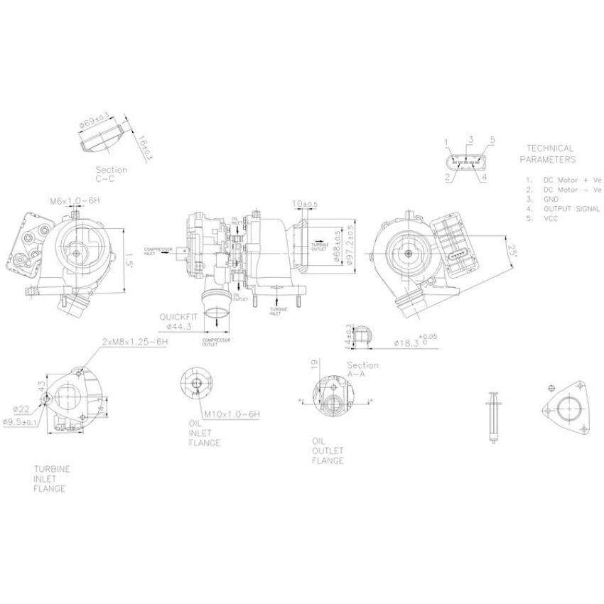 NISSENS 93308 Turbocharger