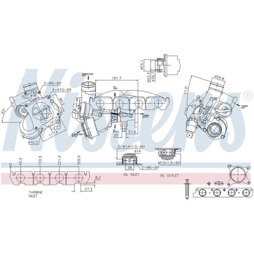 NISSENS 93415 Turbocharger