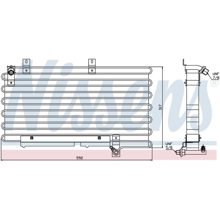 NISSENS 94000 Air Conditioning Condenser