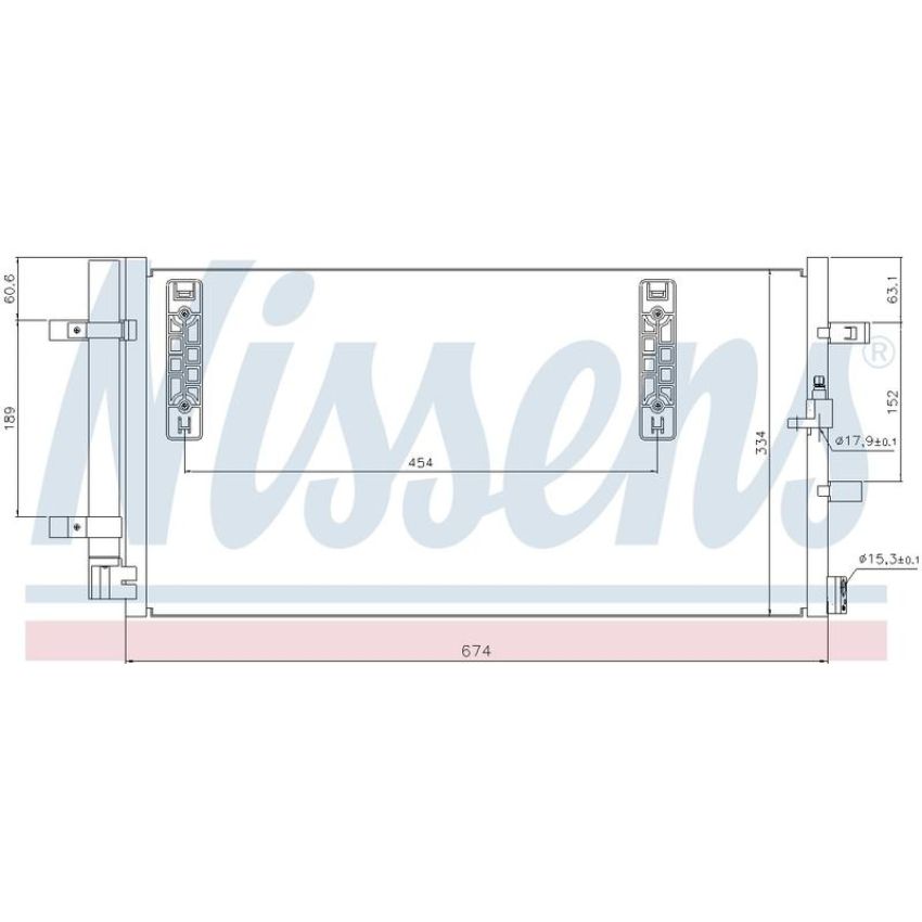 NISSENS 940042 Air Conditioning Condenser/Receiver Drier Assembly
