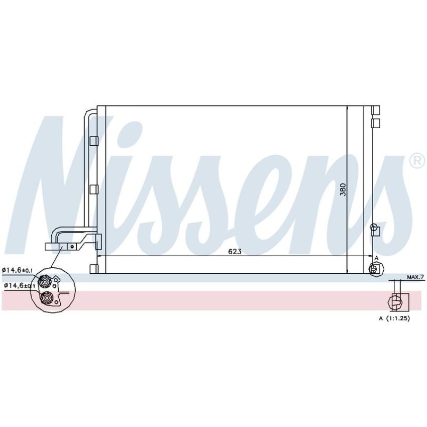 NISSENS 940087 Air Conditioning Condenser