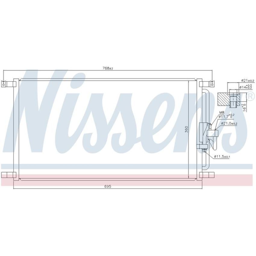 NISSENS 940104 Air Conditioning Condenser