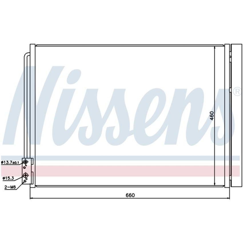 NISSENS 940110 Air Conditioning Condenser/Receiver Drier Assembly