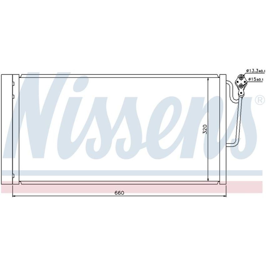 NISSENS 940118 Air Conditioning Condenser/Receiver Drier Assembly